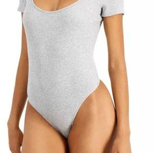 Jenni Intimates Square Neck Ribbed Bodysuit